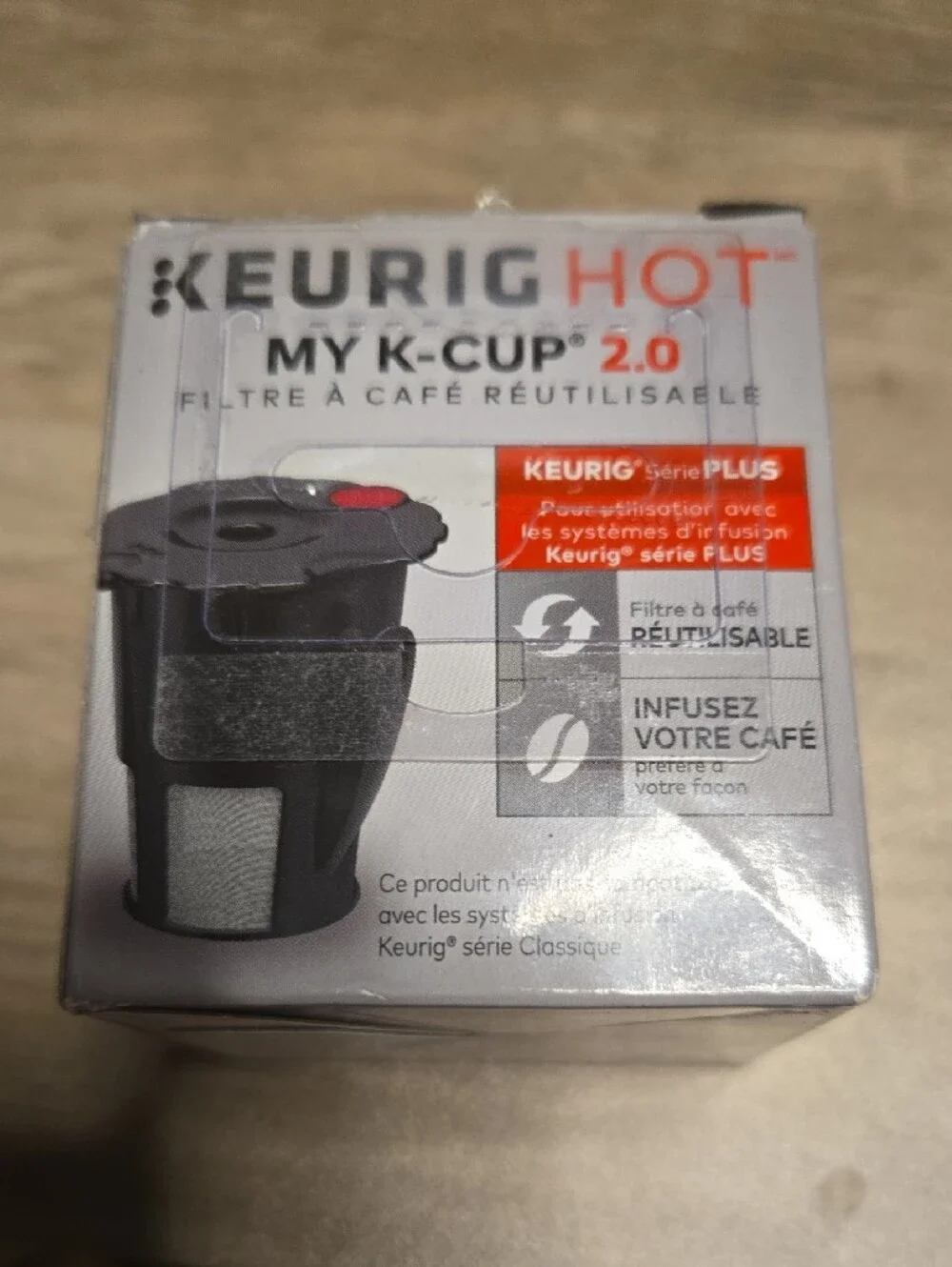 Keurig Hot 2.0 My K-Cup Reusable Coffee Filter - Black with Red Accent